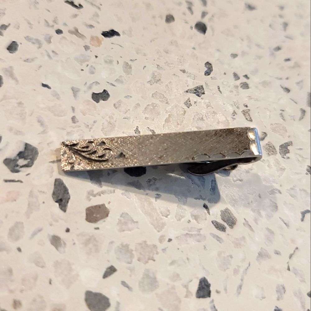 VINTAGE Sterling Tie Clip 